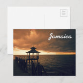 Jamaika Postcard Rafting am Fluss Postkarte (Vorne/Hinten)