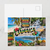 Jamaika Postkarte (Vorne/Hinten)