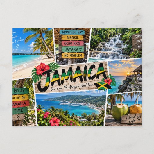Jamaika Postkarte (Vorderseite)