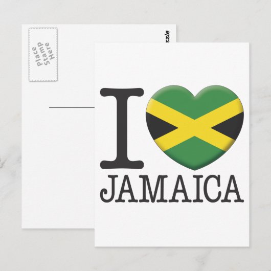 Jamaika Postkarte (Vorne/Hinten)