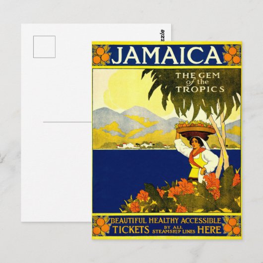 Jamaika Postkarte (Vorne/Hinten)
