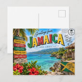 Jamaika Postkarte (Vorne/Hinten)