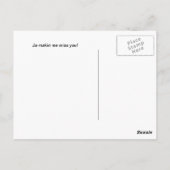 Jamaika-Postkarte Postkarte (Rückseite)