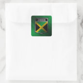 Jamaika Quadratischer Aufkleber (Tasche)