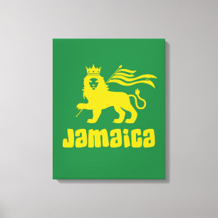 Jamaika Rasta Löwe   Leinwanddruck