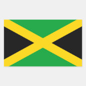 Jamaika Rechteckiger Aufkleber (Vorderseite)