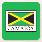 Jamaika Rechteckiger Pappuntersetzer (Vorderseite)