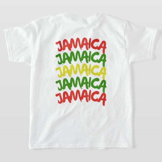 Jamaika Reisegruppe-Matching, Back & Front T-Shirt (AblageHinten)
