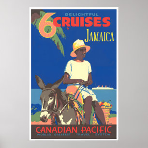 Jamaika-Reiseplakat Jamaikanisches Souvenir-Kunstp Poster