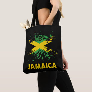 Jamaika Retro-Aquarellfarben Jamaika-Flagge Tasche
