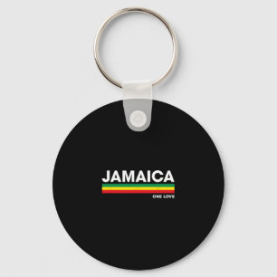 Jamaika Retro Reggae Farb Balken Jamaika Urlaub  Schlüsselanhänger
