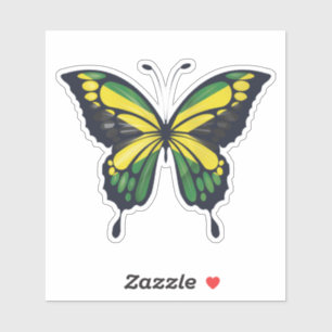 Jamaika-Rippfahne Aufkleber