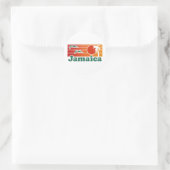 Jamaika Runder Aufkleber (Tasche)