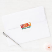 Jamaika Runder Aufkleber (Umschlag)