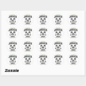 Jamaika Runder Aufkleber (Blatt)