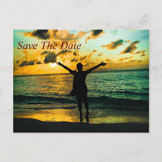 Jamaika Save the Date Einladung (Vorderseite)