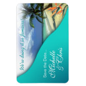 Jamaika Save the Date (Smaragdgewässer) Magnet (Vertikal)