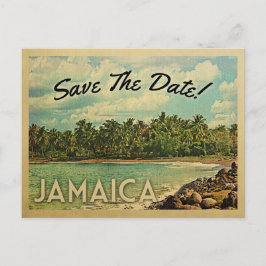 Jamaika Save the Date Vintage Postkarten