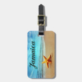 Jamaika-Seestern Gepäckanhänger (Vorderseite vertikal)