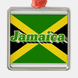 Jamaika Silbernes Ornament