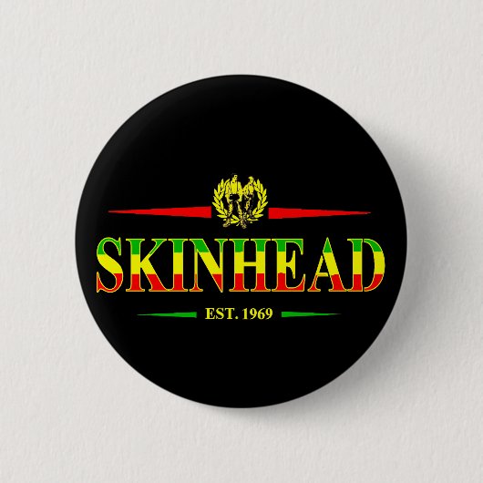 Jamaika-Skinhead 1969 Button (Vorderseite)