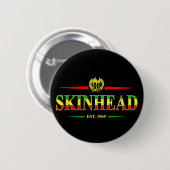 Jamaika-Skinhead 1969 Button (Vorne & Hinten)