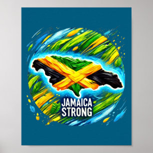 Jamaika Stark Hurrikan Melissa Wiederaufbau Poster