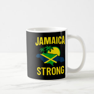 Jamaika Stark Ich Liebe Jamaikanische Flagge Herz  Kaffeetasse