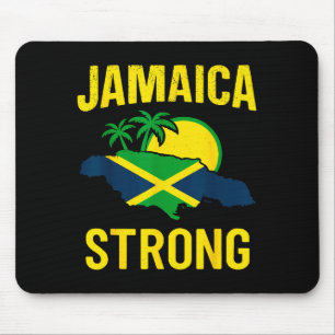 Jamaika Stark Ich Liebe Jamaikanische Flagge Herz Mousepad
