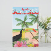 Jamaika-Strandposter Briefpapier (Stehend Vorderseite)