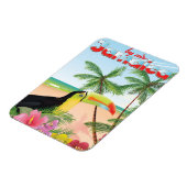 Jamaika-Strandposter Magnet (Linke Seite)