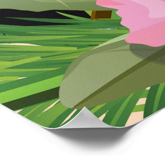 Jamaika-Strandposter Poster (Ecke)