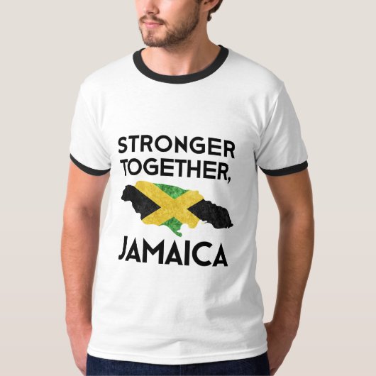 Jamaika Strong Hurricane Melissa Support T-Shirt (Vorderseite)