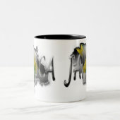 Jamaika-Tasse Zweifarbige Tasse (Mittel)
