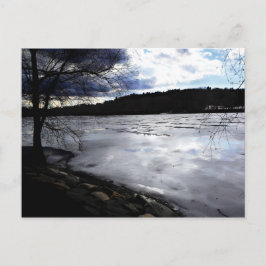 Jamaika-Teich, gefroren, Jamaika-Ebenen Postkarte