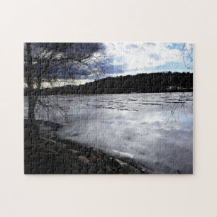 Jamaika-Teich, gefroren, Jamaika-Ebenen Puzzle
