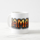 Jamaika-Text-Kaffee-Tassen-Montego- Kaffeetasse (Vorderseite Links)