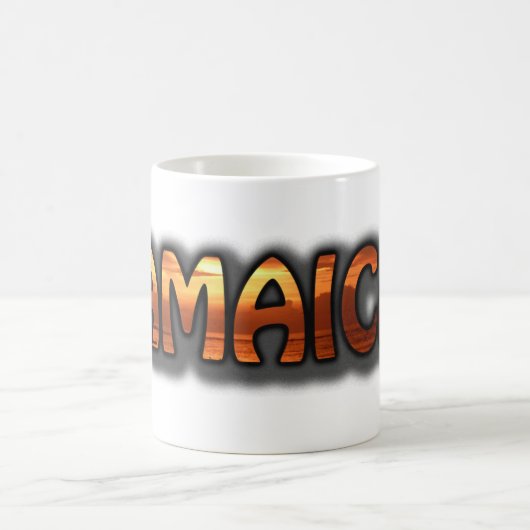 Jamaika-Text-Kaffee-Tassen-Montego- Kaffeetasse (Mittel)