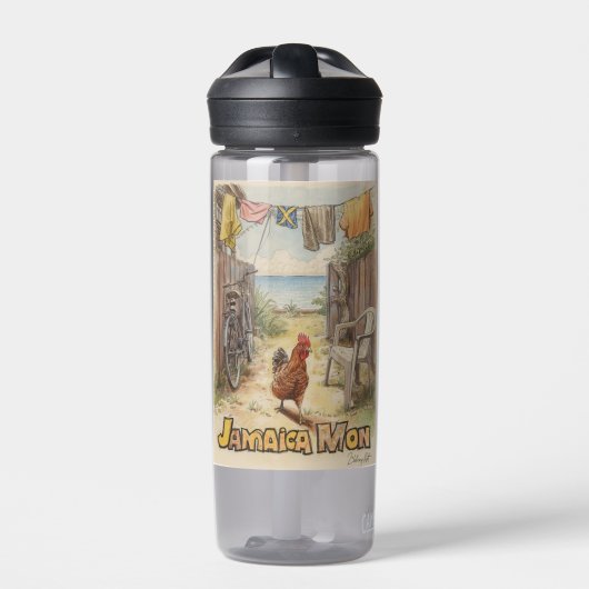 Jamaika tropischer Charme Trinkflasche (Vorderseite)