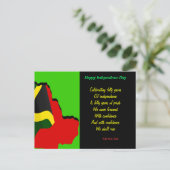 Jamaika-Unabhängigkeitstag Postkarte (Stehend Vorderseite)