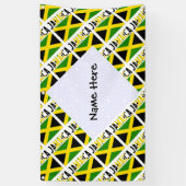 Jamaika und Jamaika-Flagge mit Ihrem Namen Banner (Vertikal)