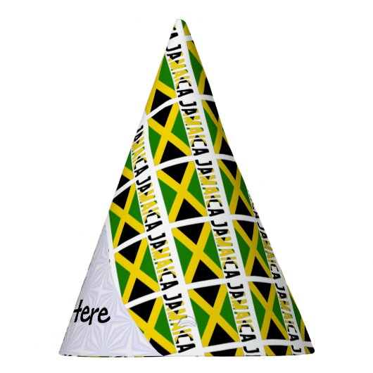 Jamaika und Jamaika-Flagge mit Ihrem Namen Partyhütchen (Rechts)