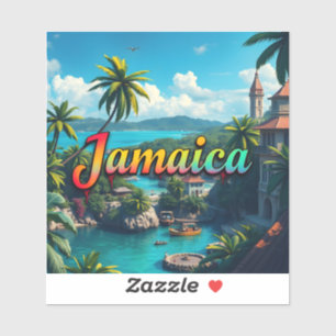 Jamaika-Urlaub Aufkleber