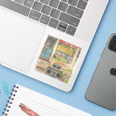 Jamaika Veranda Leben  Aufkleber (Laptop mit iPhone)