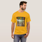 Jamaika Veranda Leben T-Shirt (Vorne ganz)
