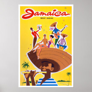 Jamaika-Vintage-Reiseplakat Poster