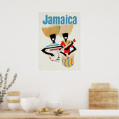 Jamaika Vintage-Reiseposter Poster (Küche)