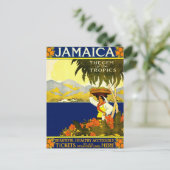 Jamaika, Vintage Travel Poster Postcard Postkarte (Stehend Vorderseite)
