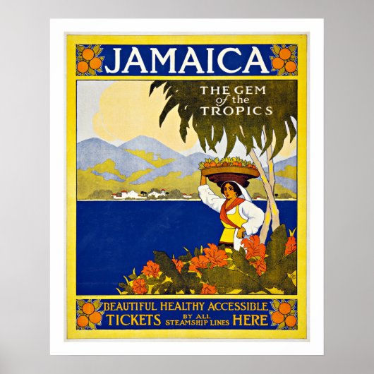Jamaika - Vintage Travel Posters Poster (Vorne)