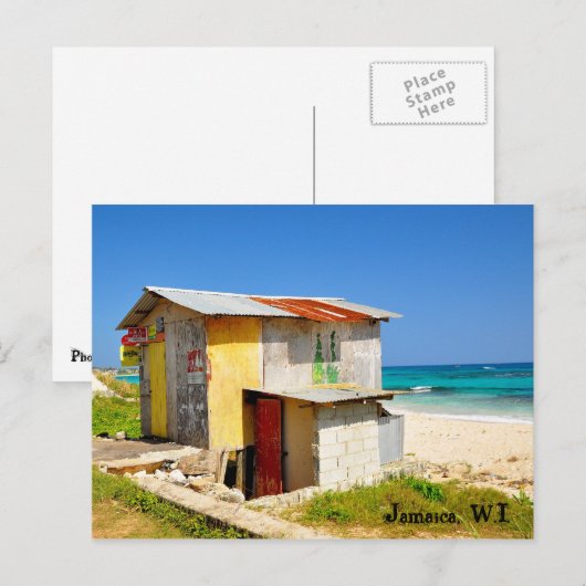 Jamaika, W.I. Postkarte (Vorne/Hinten)